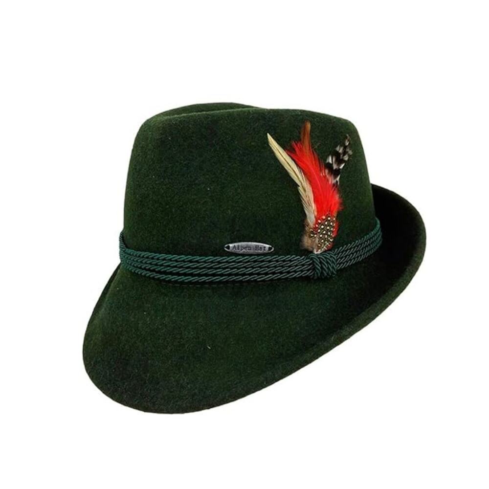 Essence of Europe Gifts Austrian & German Style Wool Hat Green